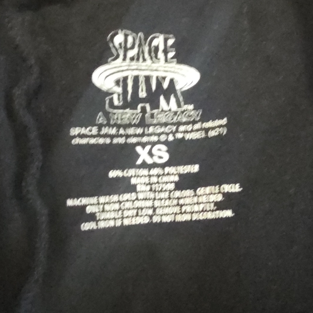 Kids Black Tune Squad Joggers with Character Graphics - Picture 2 of 5